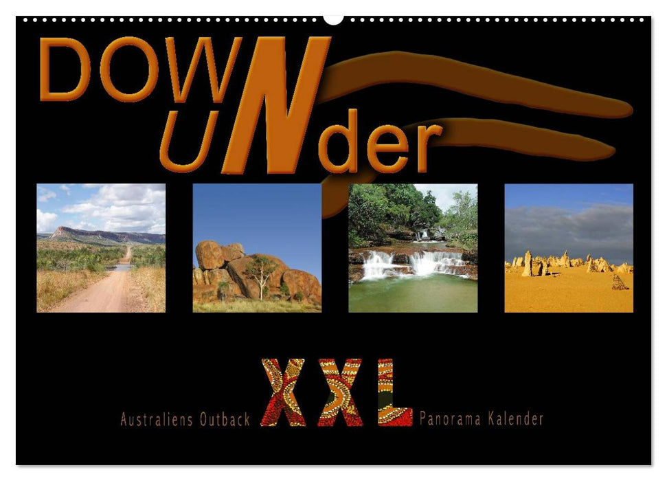 Down Under - Australiens Outback XXL (CALVENDO Wandkalender 2025)