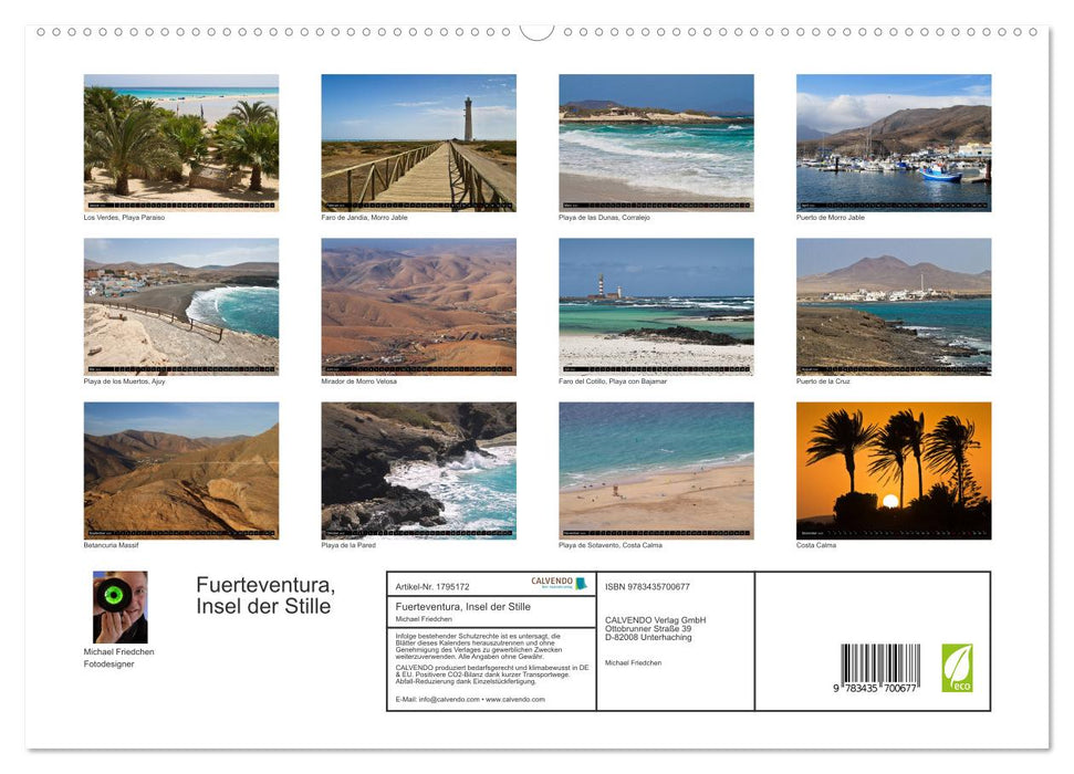 Fuerteventura, Insel der Stille (CALVENDO Premium Wandkalender 2025)