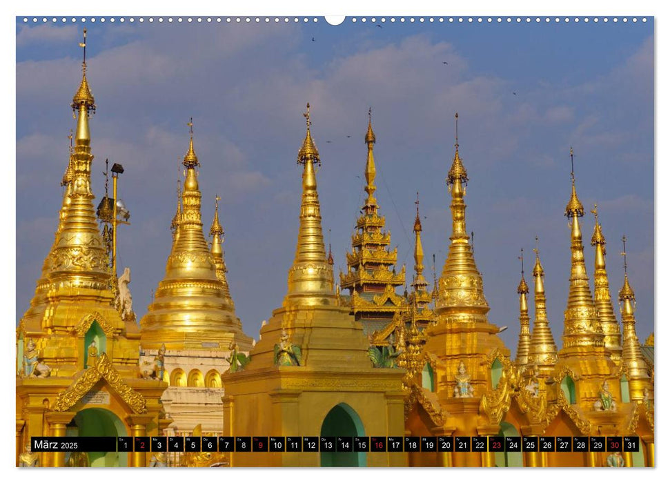 Zauberhaftes Myanmar (CALVENDO Premium Wandkalender 2025)