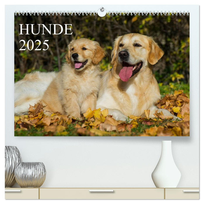 Hunde - Treue Freunde für´s Leben (CALVENDO Premium Wandkalender 2025)