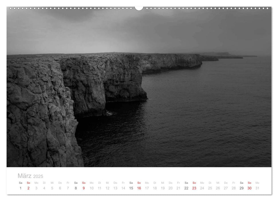 Dunkle Brandungen - Nordsee und Mittelmeer Landschaftsfotografien von Niko Korte (CALVENDO Premium Wandkalender 2025)