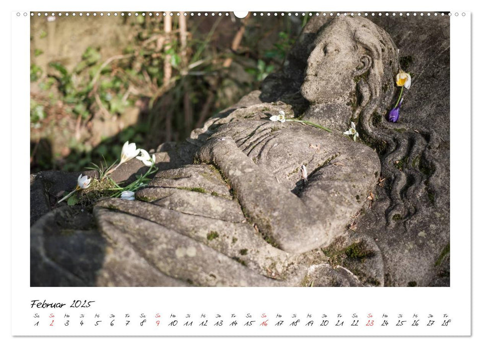 Alter Friedhof Freiburg (CALVENDO Premium Wandkalender 2025)