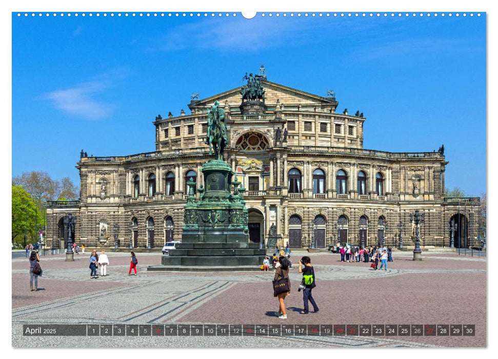 Dresden, ein Jahr an der Elbe (CALVENDO Premium Wandkalender 2025)