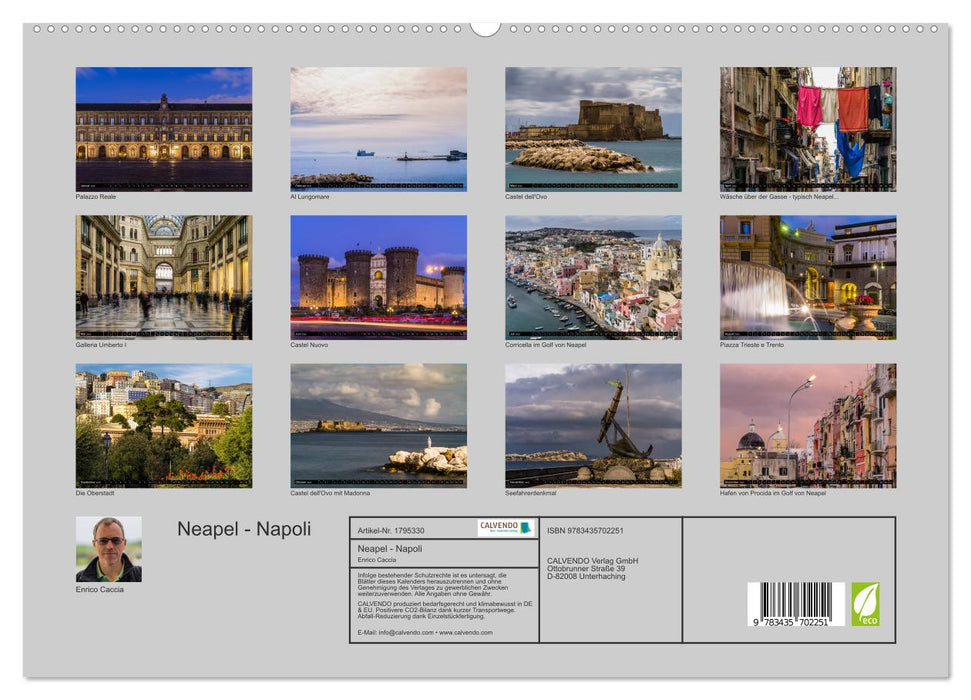 Neapel - Napoli (CALVENDO Premium Wandkalender 2025)