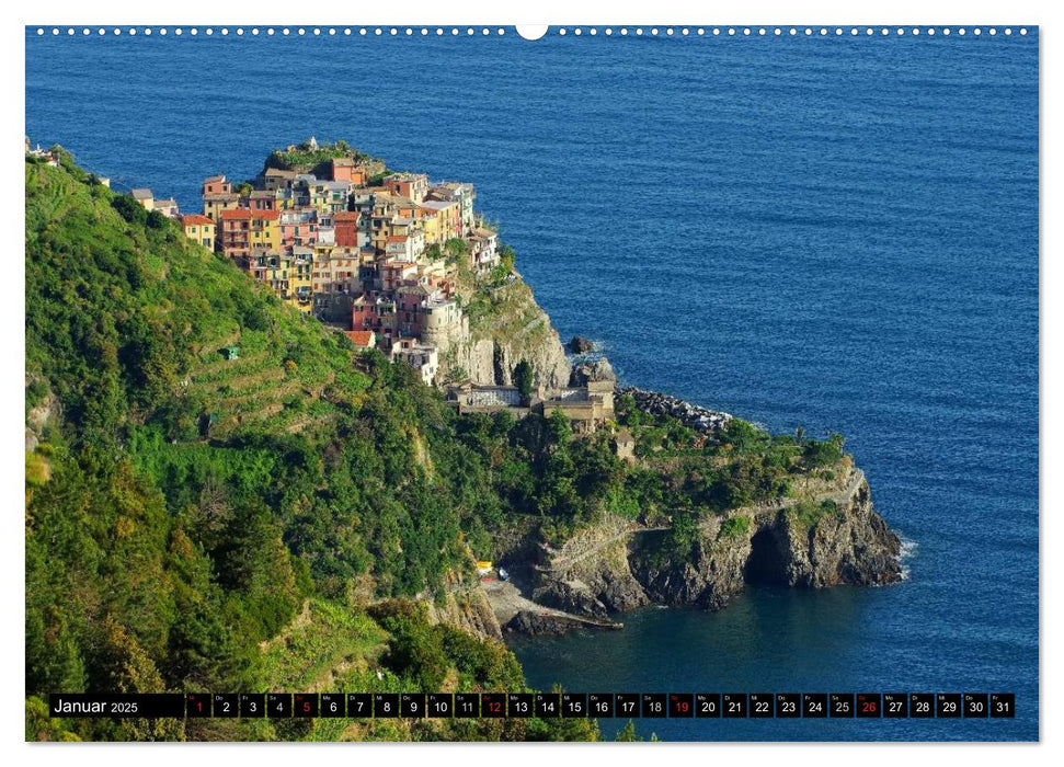 Cinque Terre - Malerische, verträumte Dörfer an der ligurischen Küste (CALVENDO Wandkalender 2025)