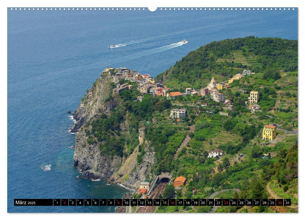 Cinque Terre - Malerische, verträumte Dörfer an der ligurischen Küste (CALVENDO Wandkalender 2025)