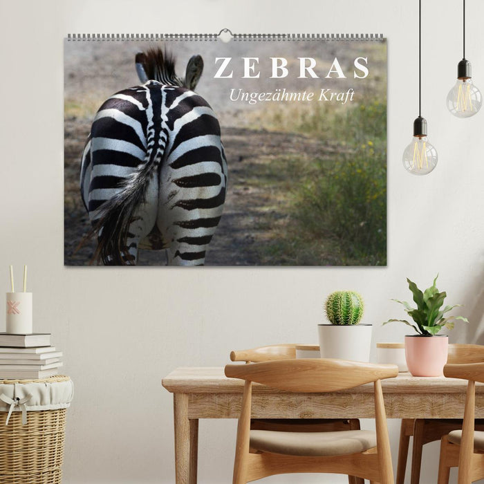 Zebras - Ungezähmte Kraft (CALVENDO Wandkalender 2025)