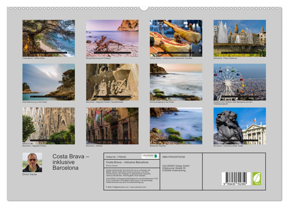 Costa Brava – inklusive Barcelona (CALVENDO Premium Wandkalender 2025)