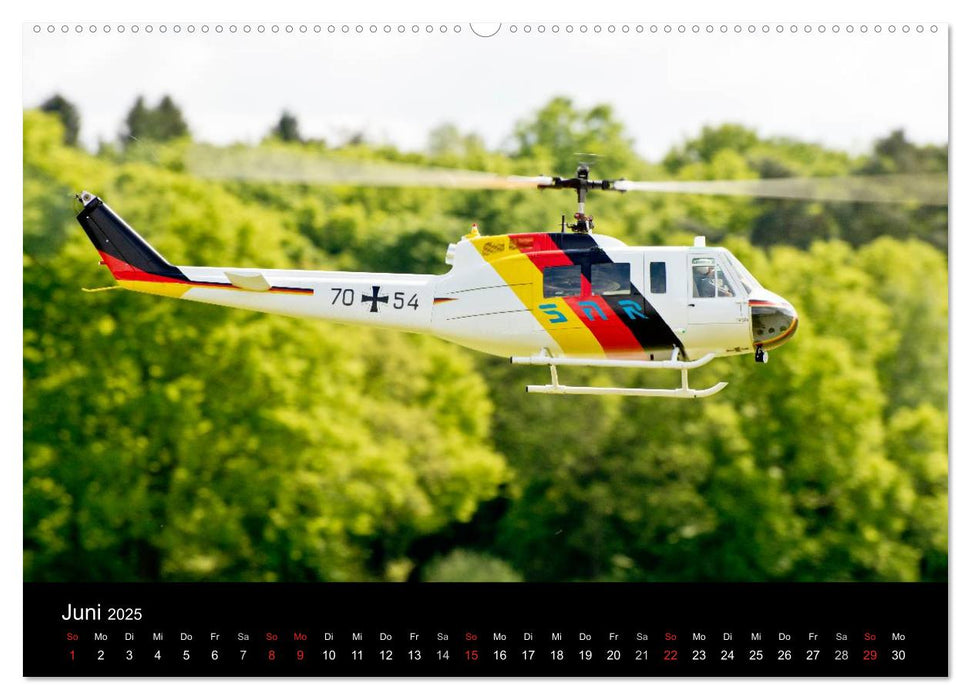 Modellhelis (CALVENDO Wandkalender 2025)