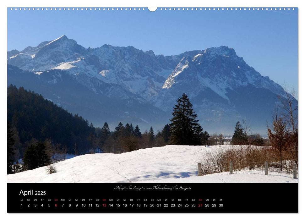 Garmisch-Partenkirchen im Winter (CALVENDO Premium Wandkalender 2025)