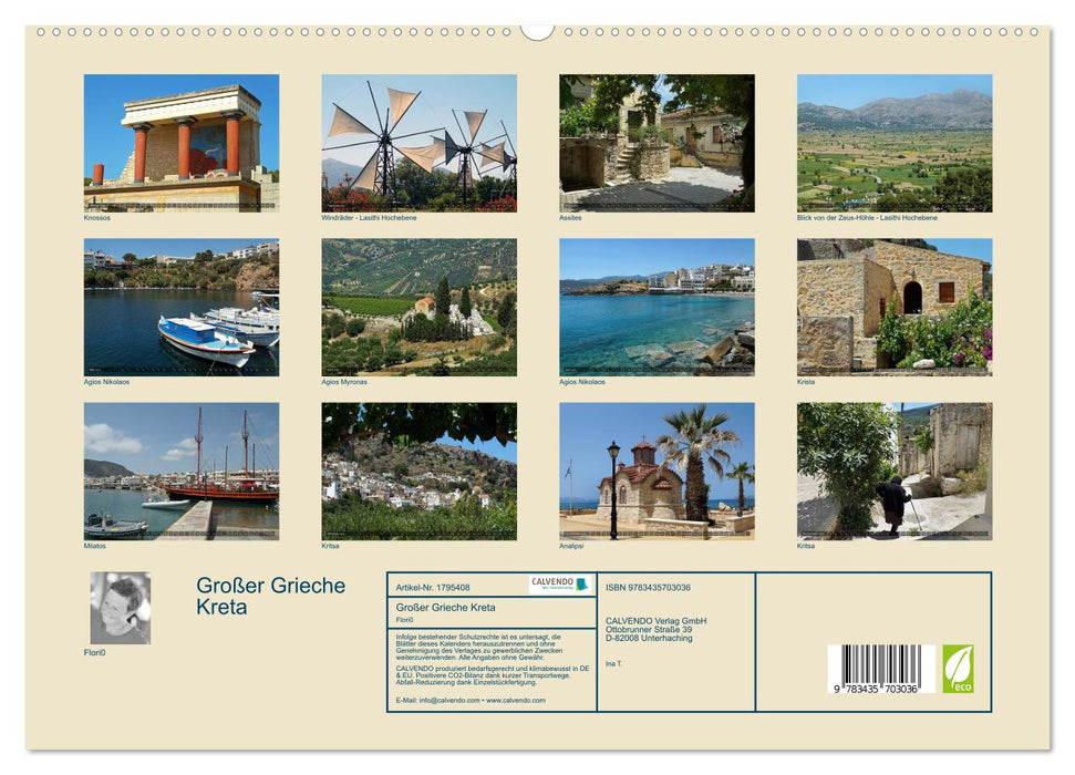 Großer Grieche Kreta (CALVENDO Premium Wandkalender 2025)