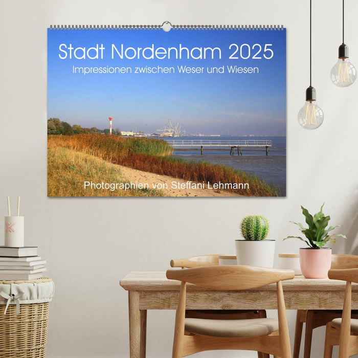 Stadt Nordenham 2025. Impressionen zwischen Weser und Wiesen (CALVENDO Wandkalender 2025)