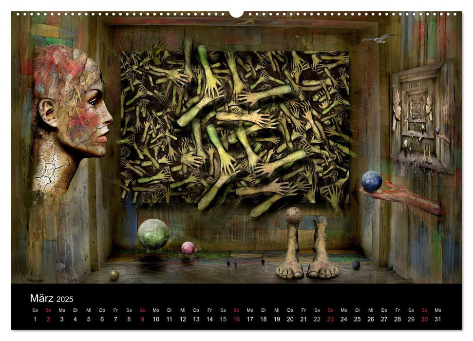 Moderner Surrealismus (CALVENDO Premium Wandkalender 2025)