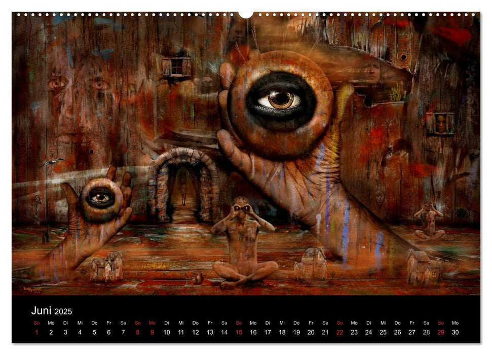 Moderner Surrealismus (CALVENDO Premium Wandkalender 2025)