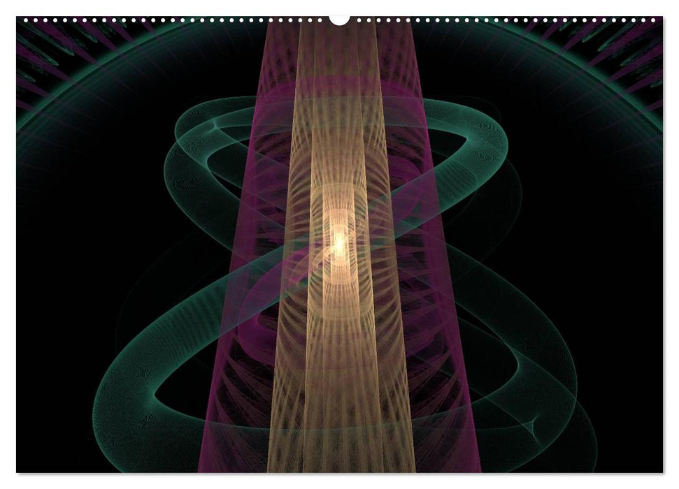 fraktal fatal no. 3 Partikel & Wellen (CALVENDO Wandkalender 2025)