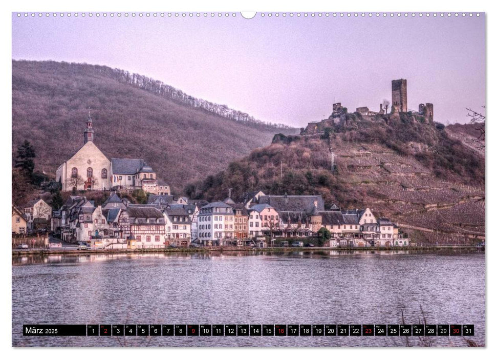 Mosel Impressionen Mystische Burgen und magische Orte (CALVENDO Premium Wandkalender 2025)