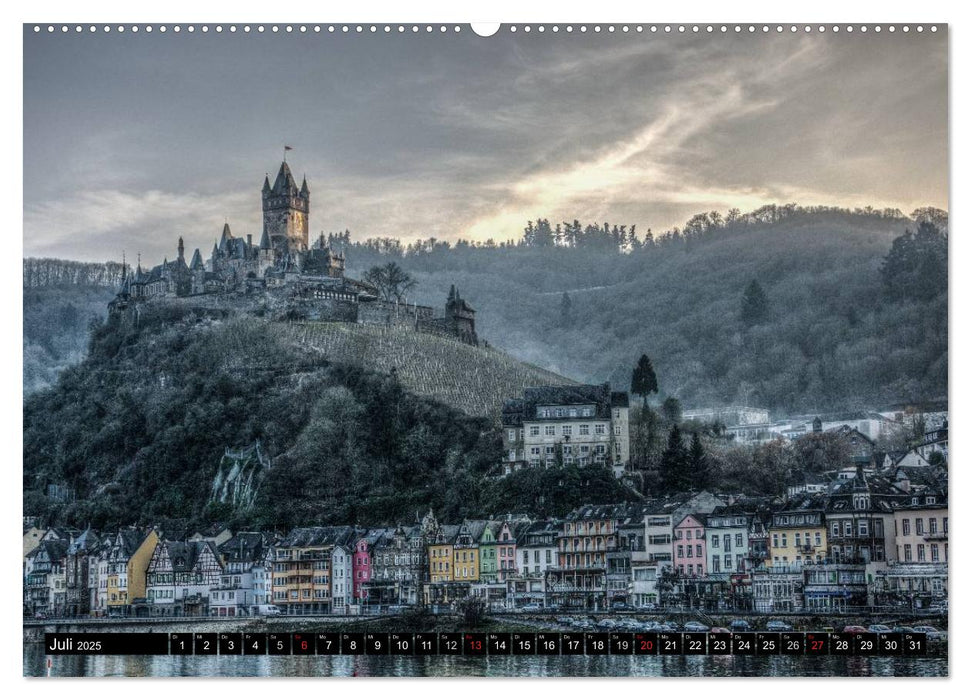 Mosel Impressionen Mystische Burgen und magische Orte (CALVENDO Premium Wandkalender 2025)