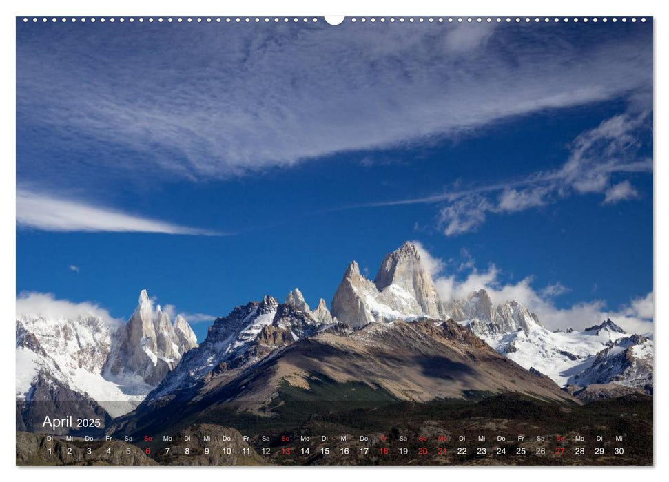 Majestätische Berge Cerro Torre Patagonien (CALVENDO Premium Wandkalender 2025)