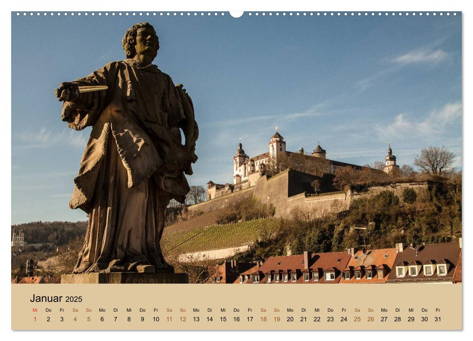 Würzburg - Besuchen - Erleben - Genießen (CALVENDO Premium Wandkalender 2025)