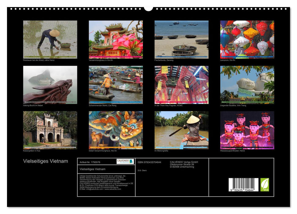 Vielseitiges Vietnam (CALVENDO Premium Wandkalender 2025)