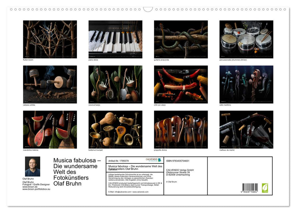 Musica fabulosa – Die wundersame Welt des Fotokünstlers Olaf Bruhn (CALVENDO Wandkalender 2025)