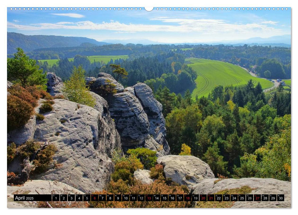 Elbsandsteingebirge (CALVENDO Premium Wandkalender 2025)