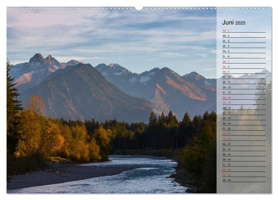 Das Oberstdorfer Allgäu (CALVENDO Premium Wandkalender 2025)