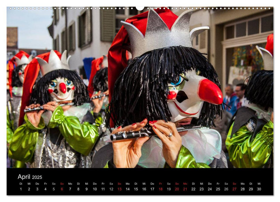 BASLER FASNACHT – Faszinierendes, schweizerisch regionales Brauchtum. (CALVENDO Premium Wandkalender 2025)