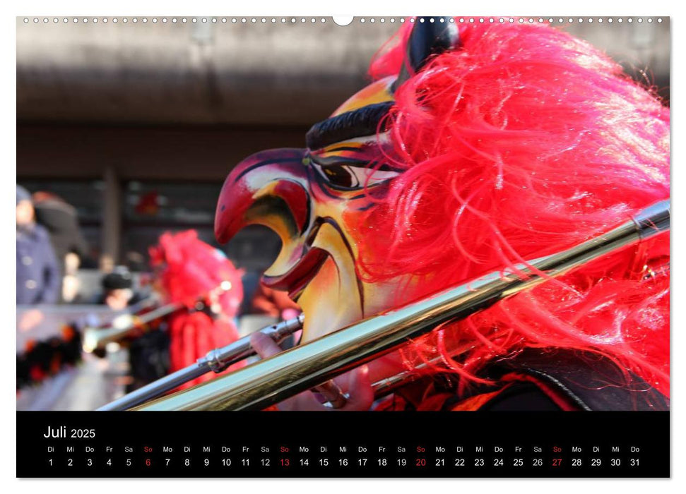 BASLER FASNACHT – Faszinierendes, schweizerisch regionales Brauchtum. (CALVENDO Premium Wandkalender 2025)