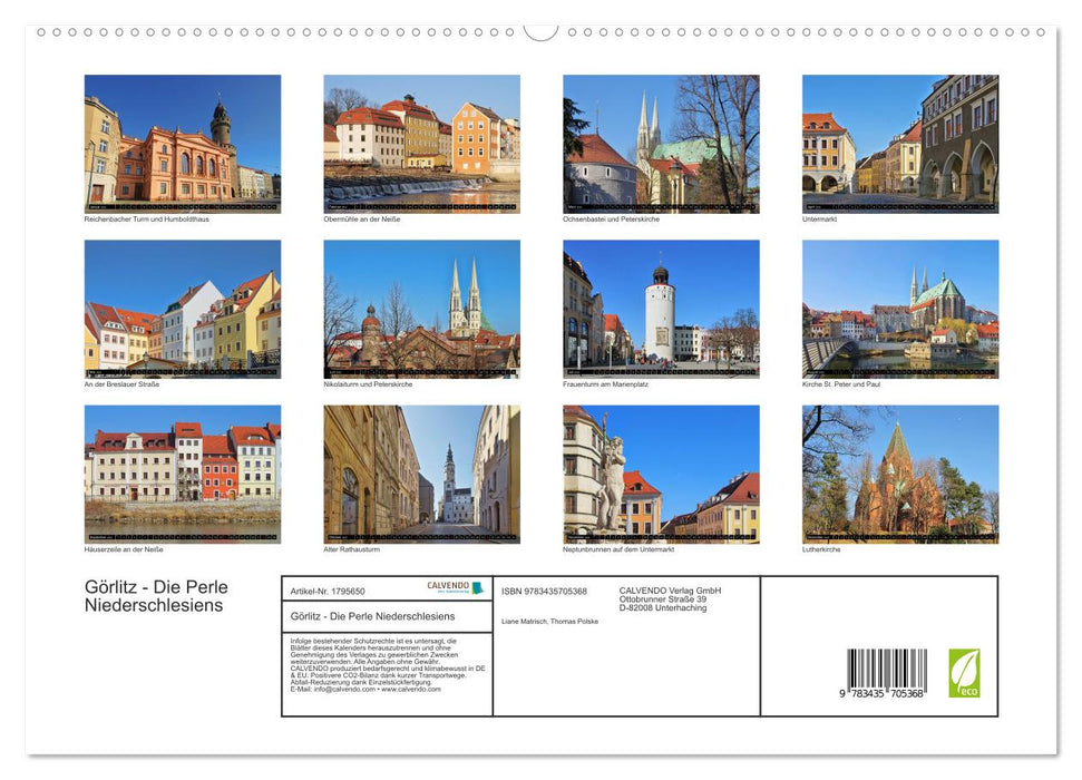 Görlitz - Die Perle Niederschlesiens (CALVENDO Premium Wandkalender 2025)