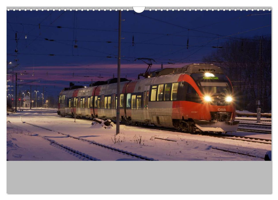 Stimmungsvolle Eisenbahn – Bahnimpressionen aus Österreich (CALVENDO Wandkalender 2025)