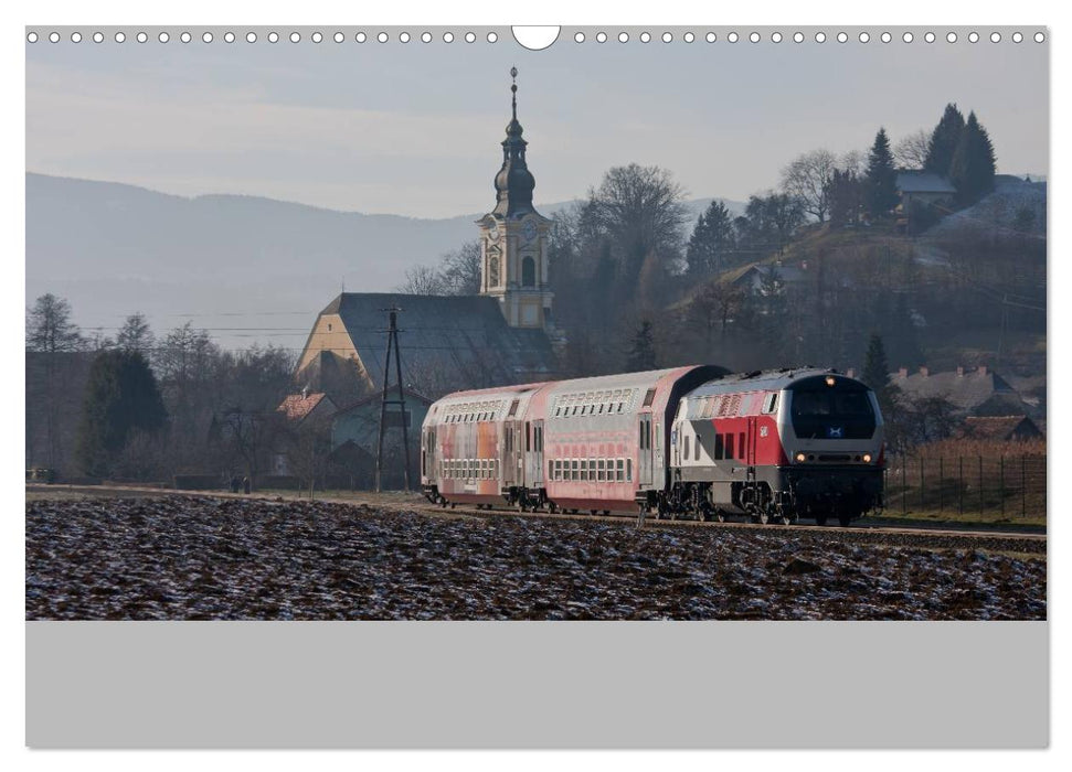 Stimmungsvolle Eisenbahn – Bahnimpressionen aus Österreich (CALVENDO Wandkalender 2025)