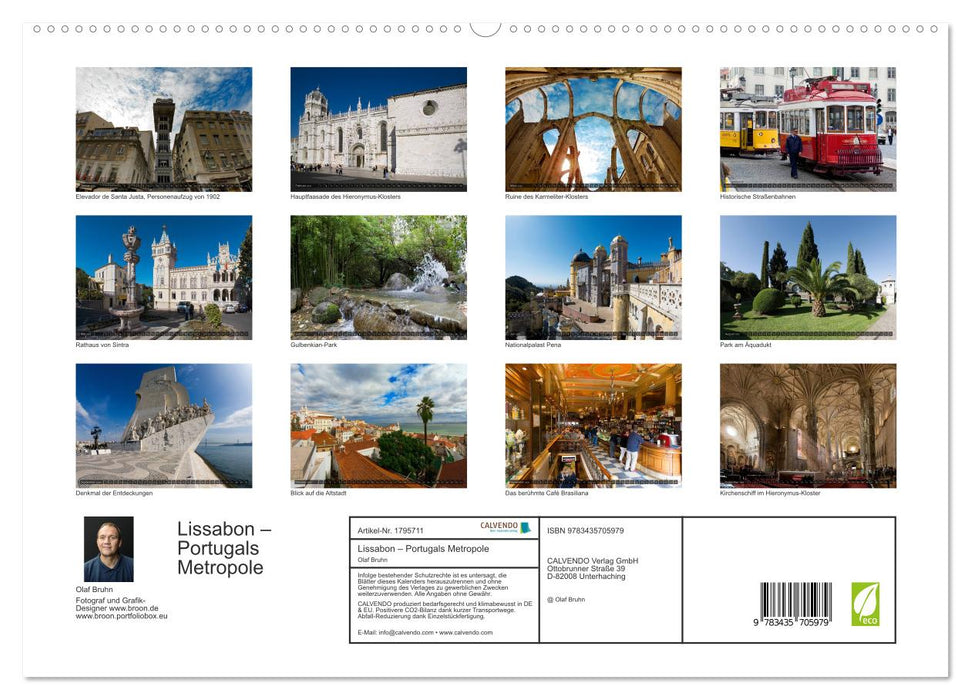 Lissabon – Portugals Metropole (CALVENDO Premium Wandkalender 2025)