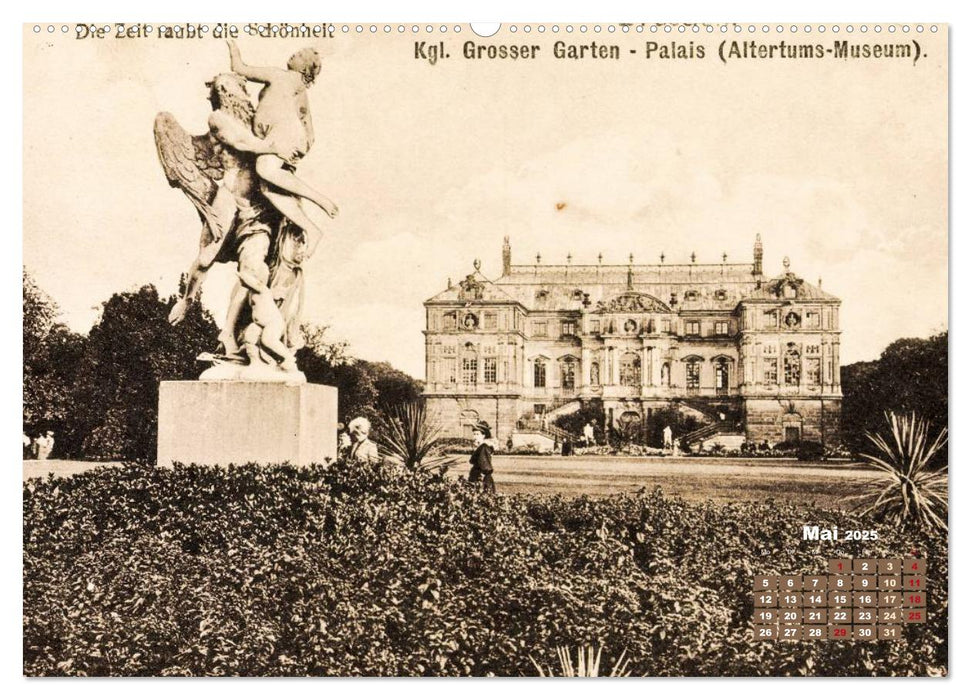 Souvenirs aus Dresden – Die Stadt auf historischen Karten (CALVENDO Wandkalender 2025)