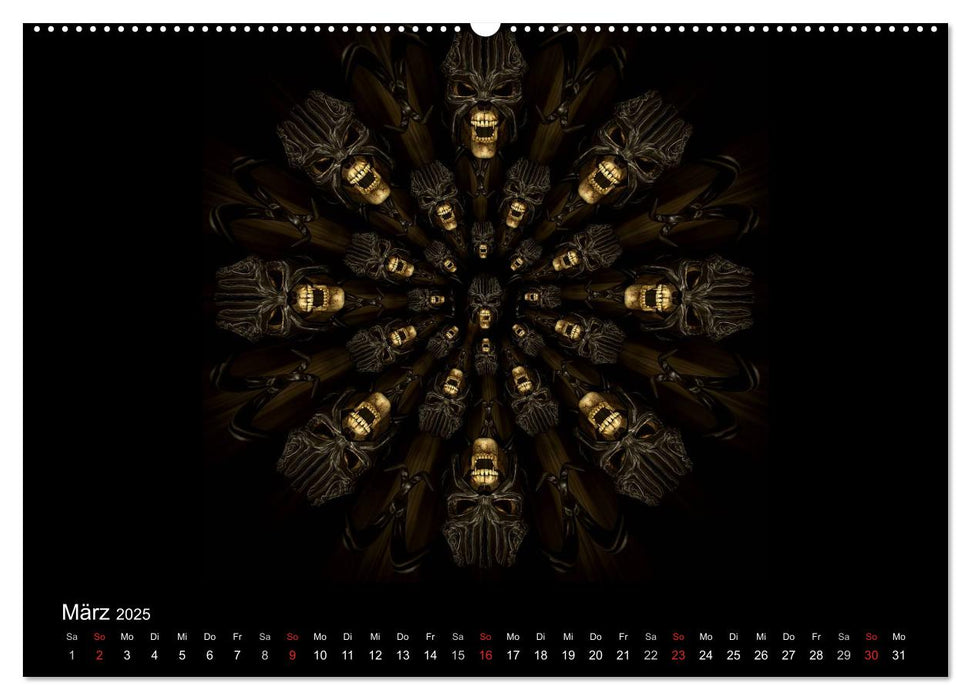 S.O.D. - Skulls Of Death Vol. II - Totenkopf Artworks (CALVENDO Premium Wandkalender 2025)