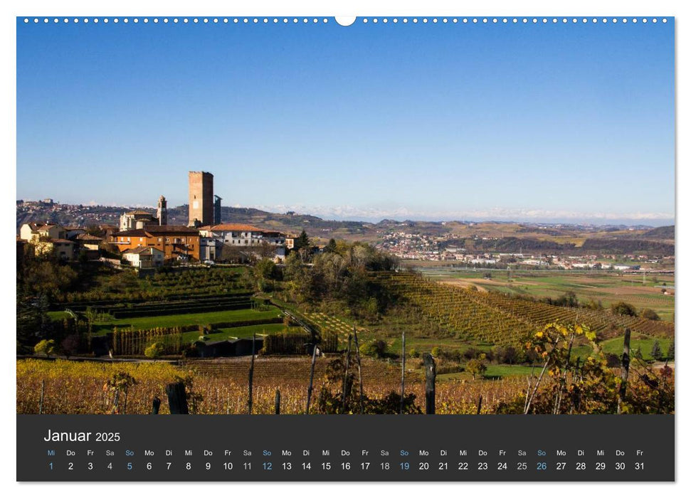 Piemont im Herbst: Wein und Trüffel (CALVENDO Premium Wandkalender 2025)