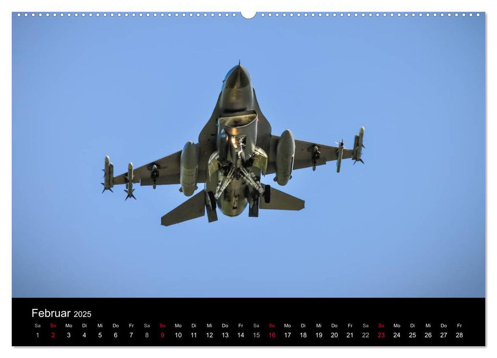 F-16 Fliegende Legende (CALVENDO Premium Wandkalender 2025)