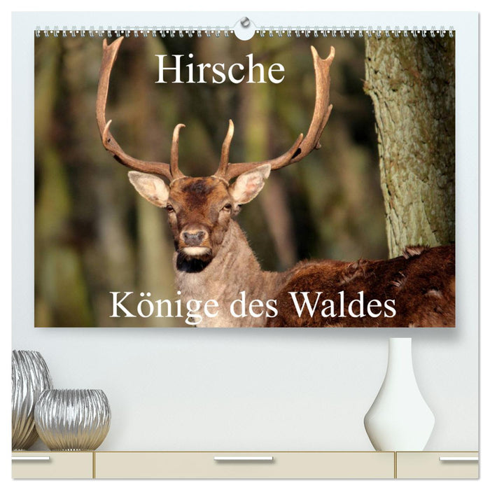 Hirsche - Könige des Waldes/Geburtstagskalender (CALVENDO Premium Wandkalender 2025)