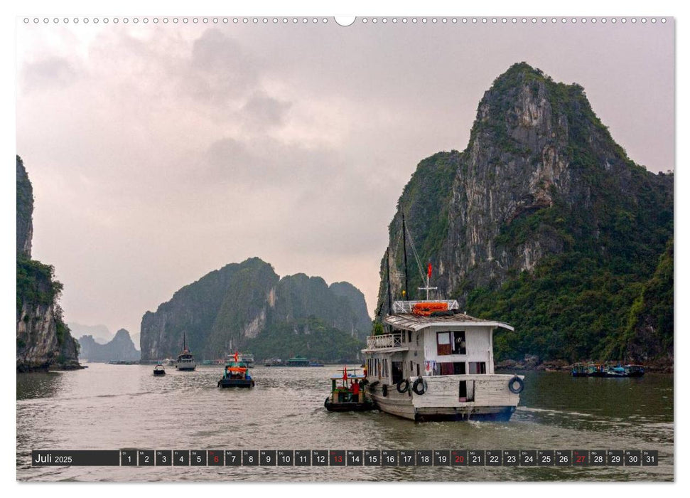 Vietnam - Zwischen Mekong und Halong Bucht (CALVENDO Premium Wandkalender 2025)