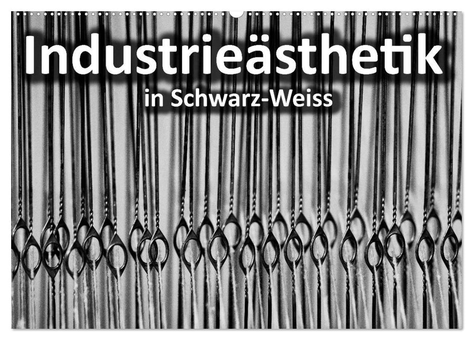 Industrieästhetik in Schwarz-Weiss (CALVENDO Wandkalender 2025)