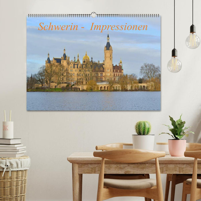 Schwerin - Impressionen (CALVENDO Wandkalender 2025)