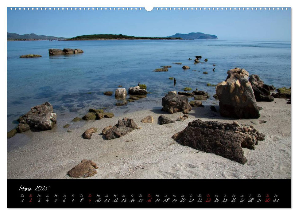 Blaues Sardinien (CALVENDO Premium Wandkalender 2025)