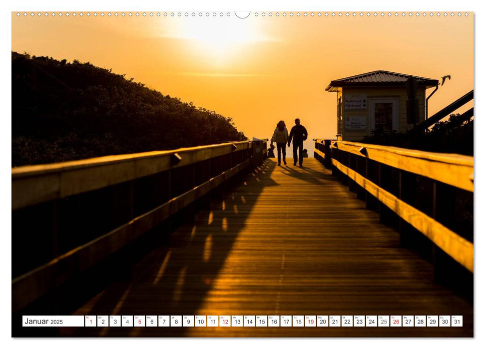 Emotionale Momente: Sylt in Gold. (CALVENDO Wandkalender 2025)