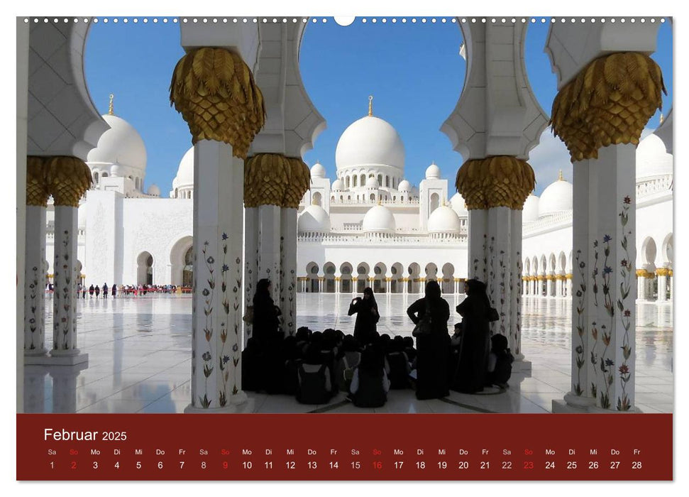 Abu Dhabi und Dubai (CALVENDO Premium Wandkalender 2025)