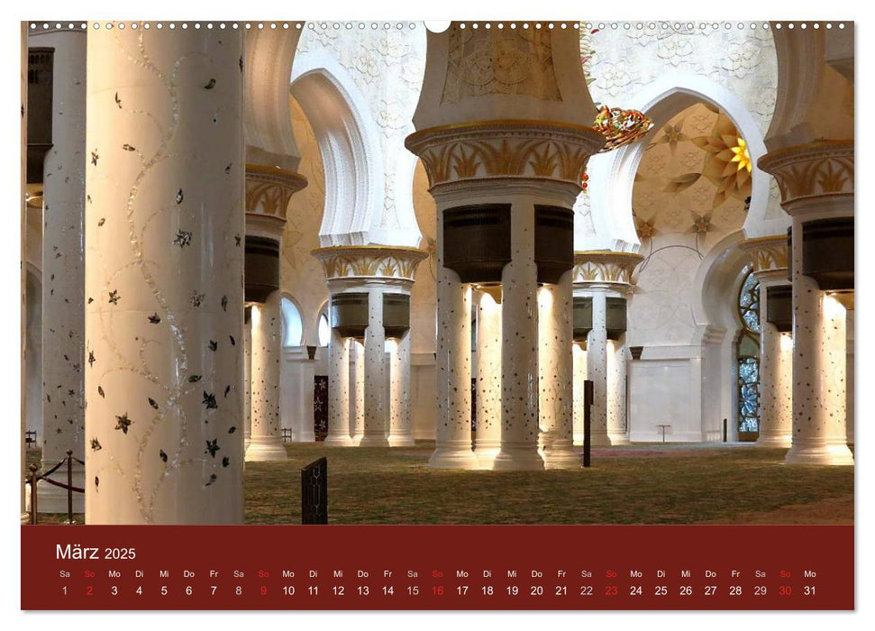 Abu Dhabi und Dubai (CALVENDO Premium Wandkalender 2025)