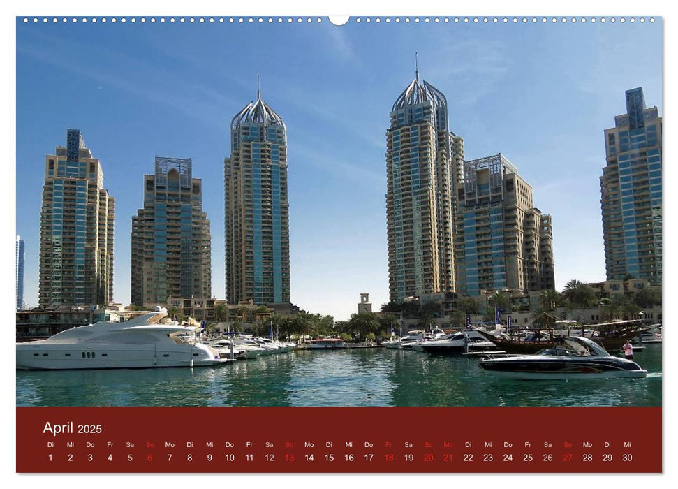 Abu Dhabi und Dubai (CALVENDO Premium Wandkalender 2025)