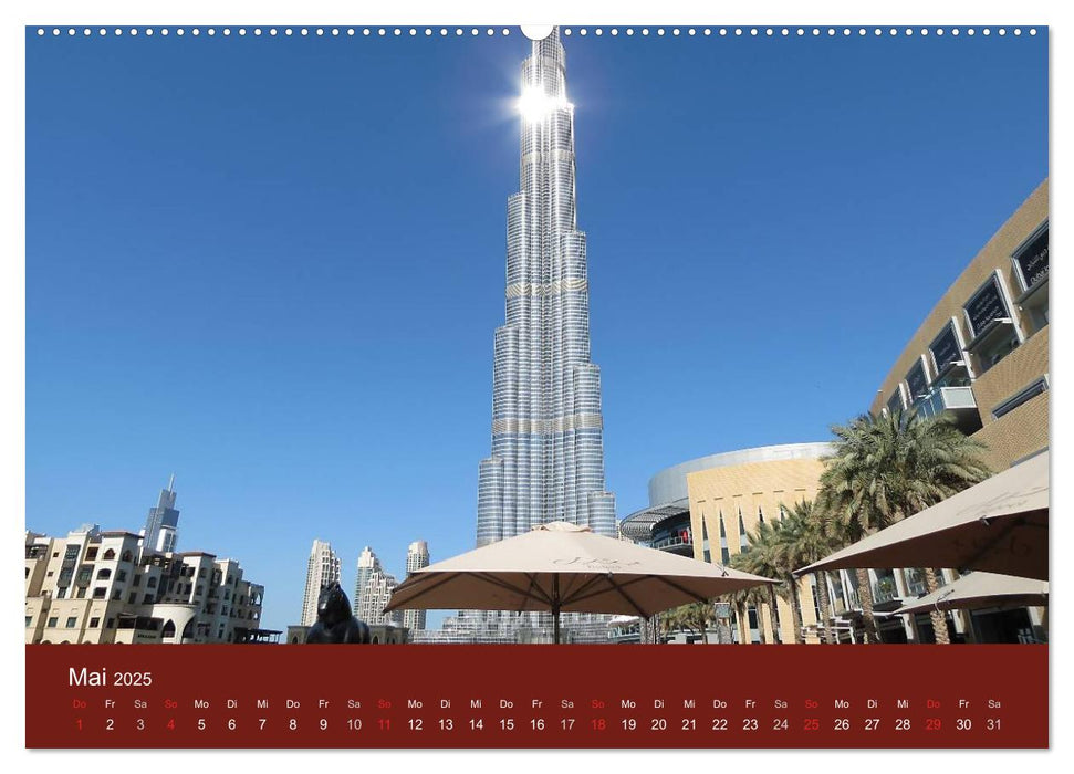 Abu Dhabi und Dubai (CALVENDO Premium Wandkalender 2025)