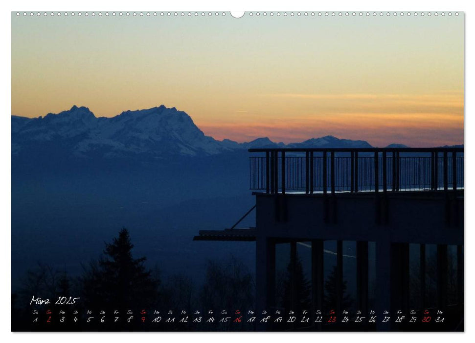 Vom Pfänder nach Lindau (CALVENDO Premium Wandkalender 2025)