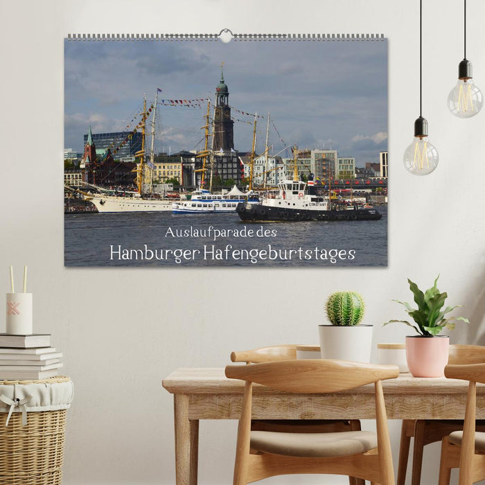 Auslaufparade des Hamburger Hafengeburtstages (CALVENDO Wandkalender 2025)