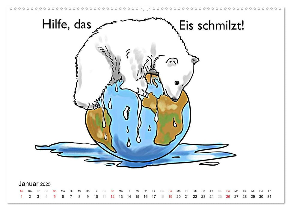 Rettet die Eisbären (CALVENDO Premium Wandkalender 2025)